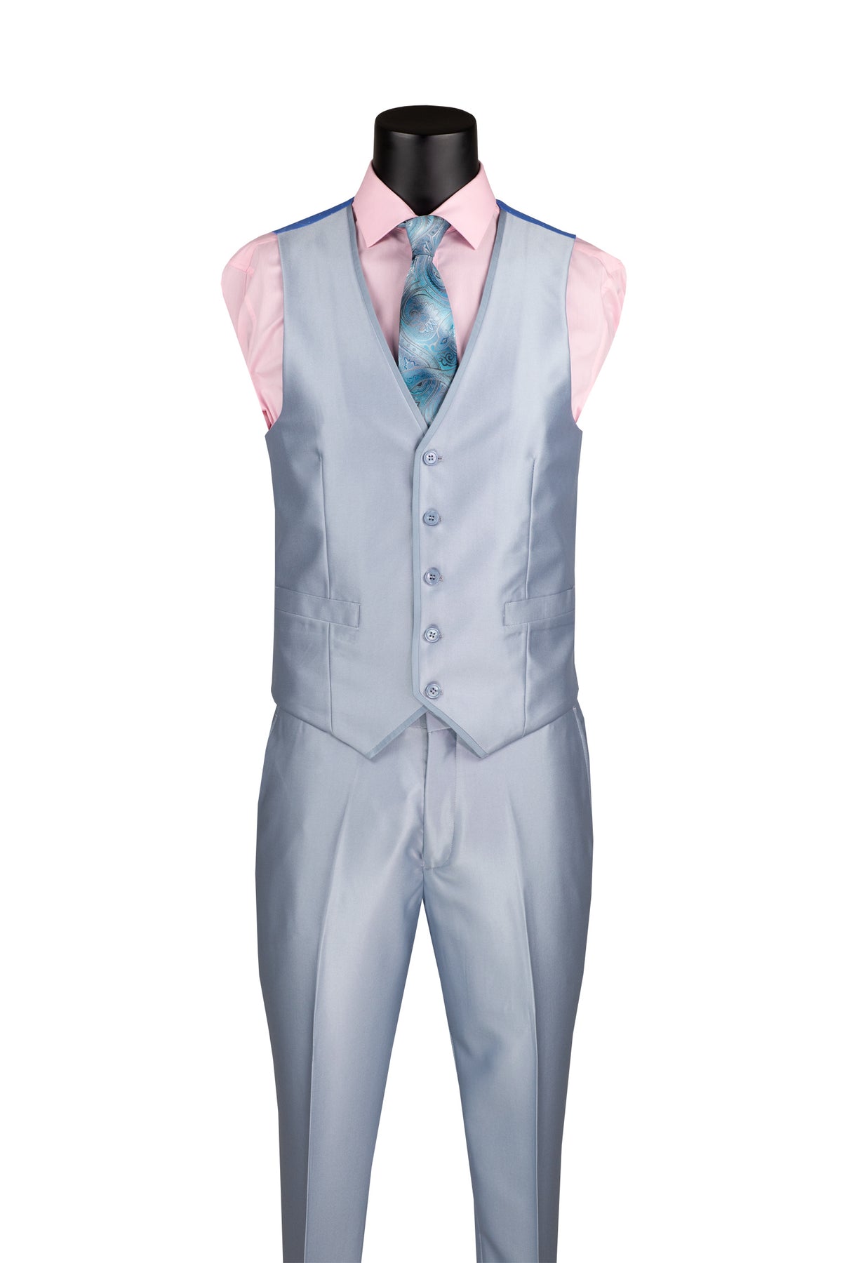 Vinci Philosophy Slim Fit 3-Piece Fancy Vest Suit