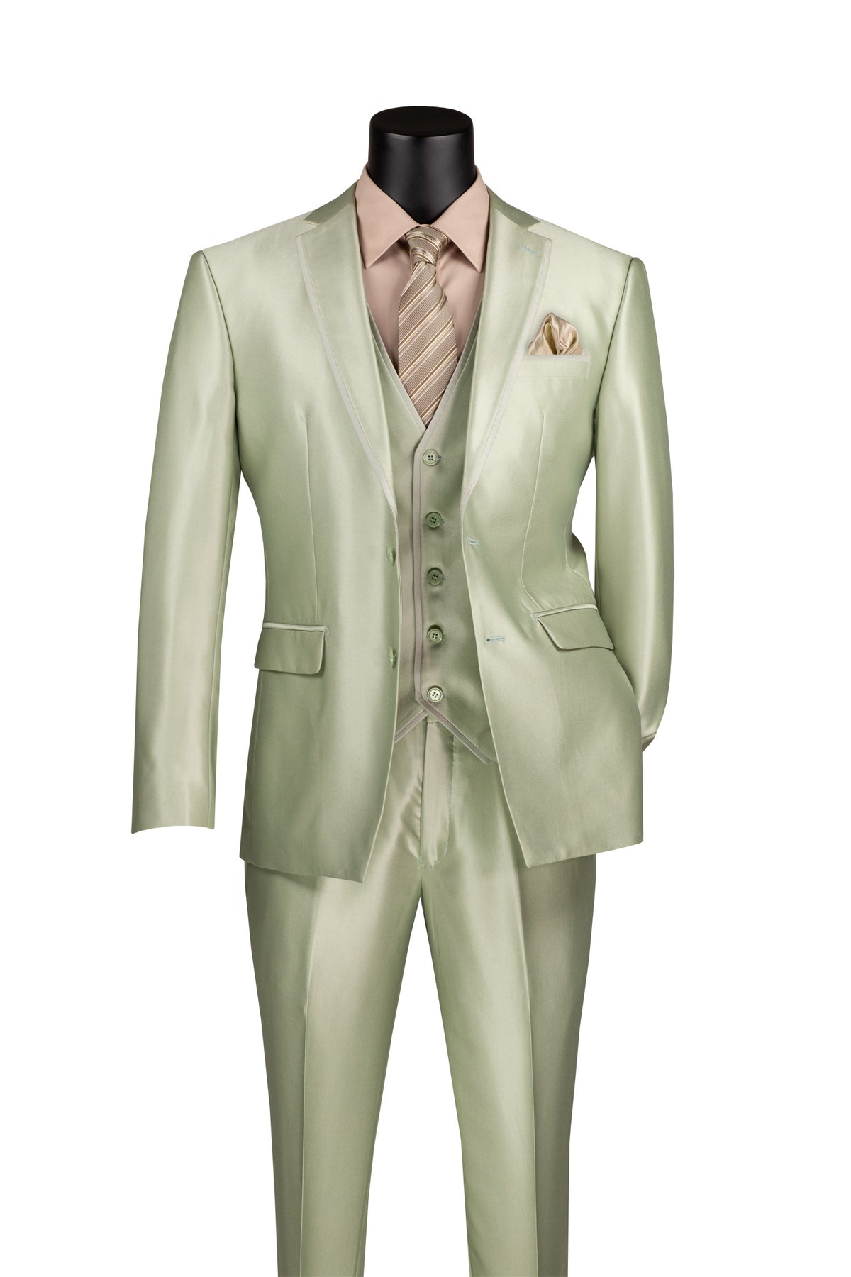 Vinci Philosophy Slim Fit 3-Piece Fancy Vest Suit