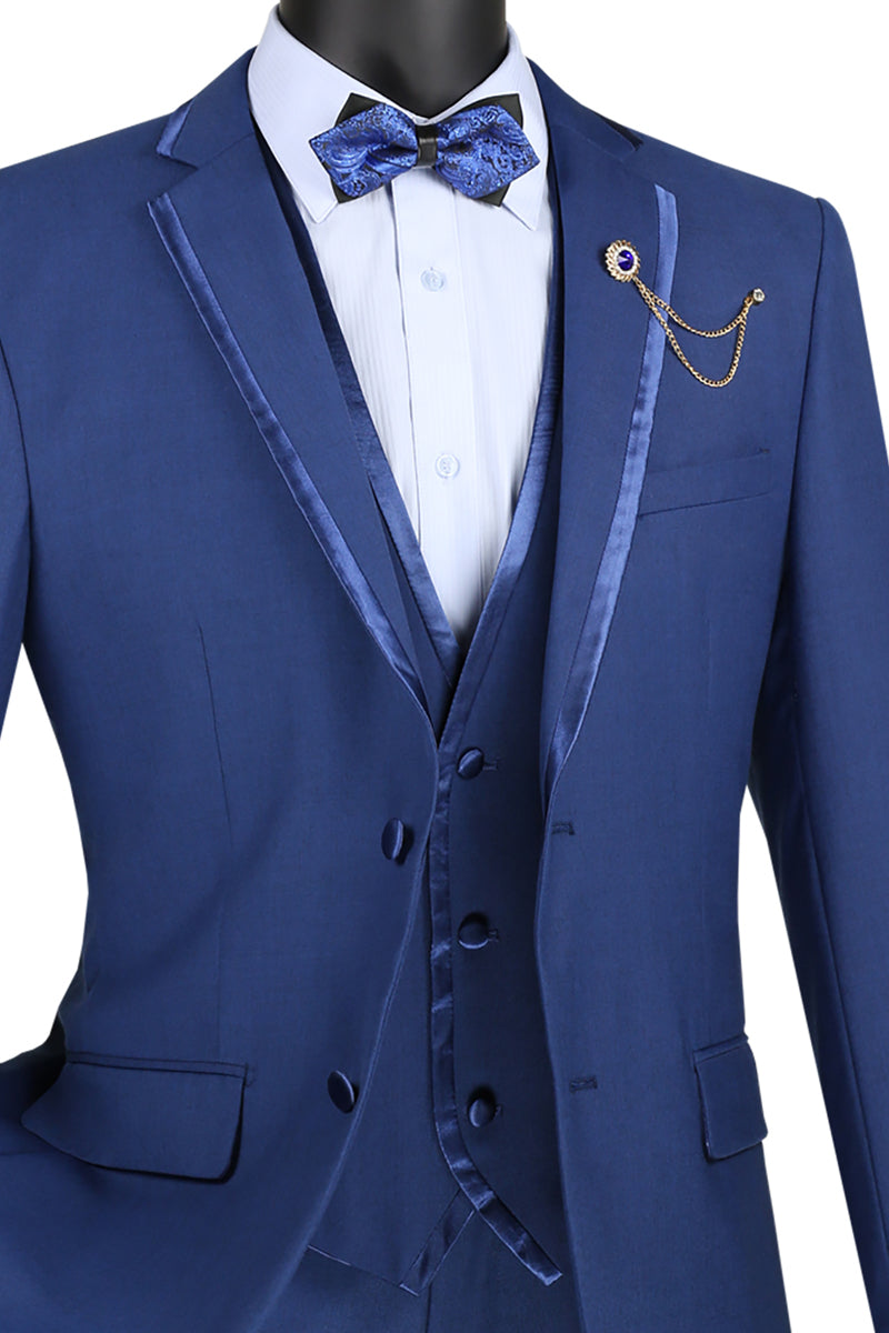 Vinci Philosophy Slim Fit 3-Piece Vested Suit