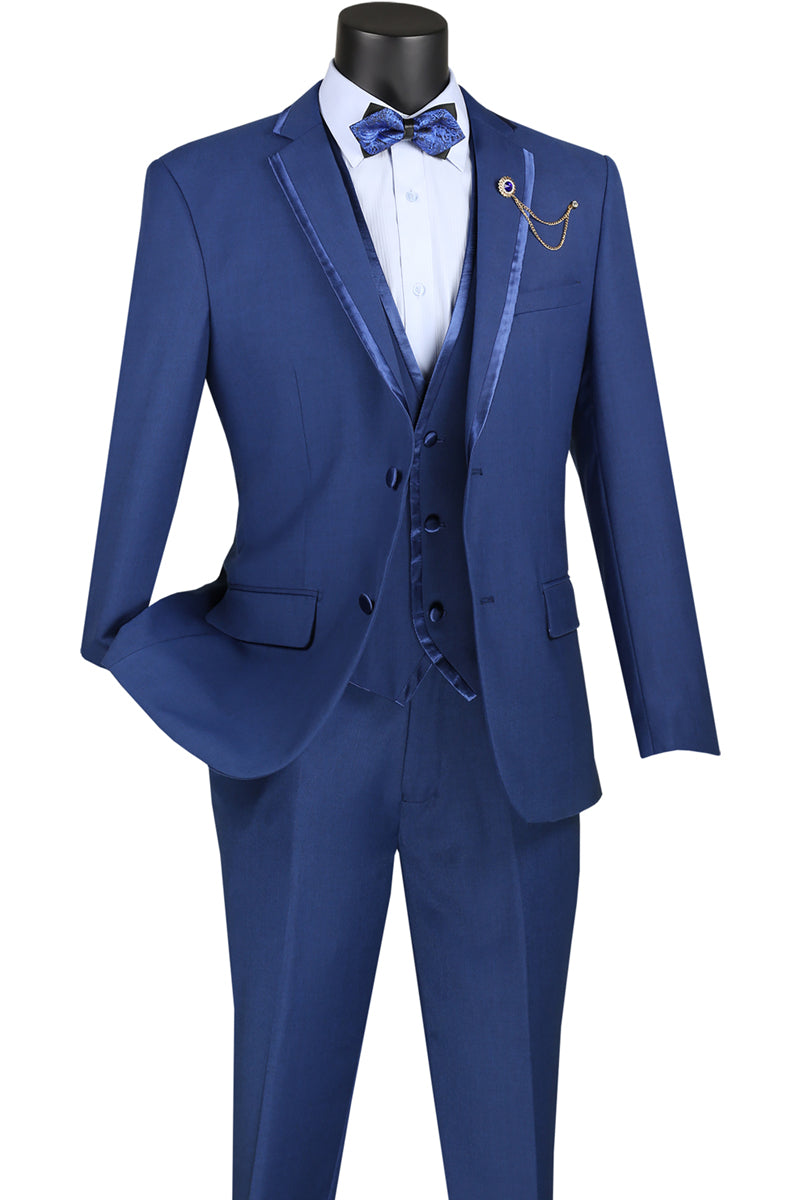 Vinci Philosophy Slim Fit 3-Piece Vested Suit