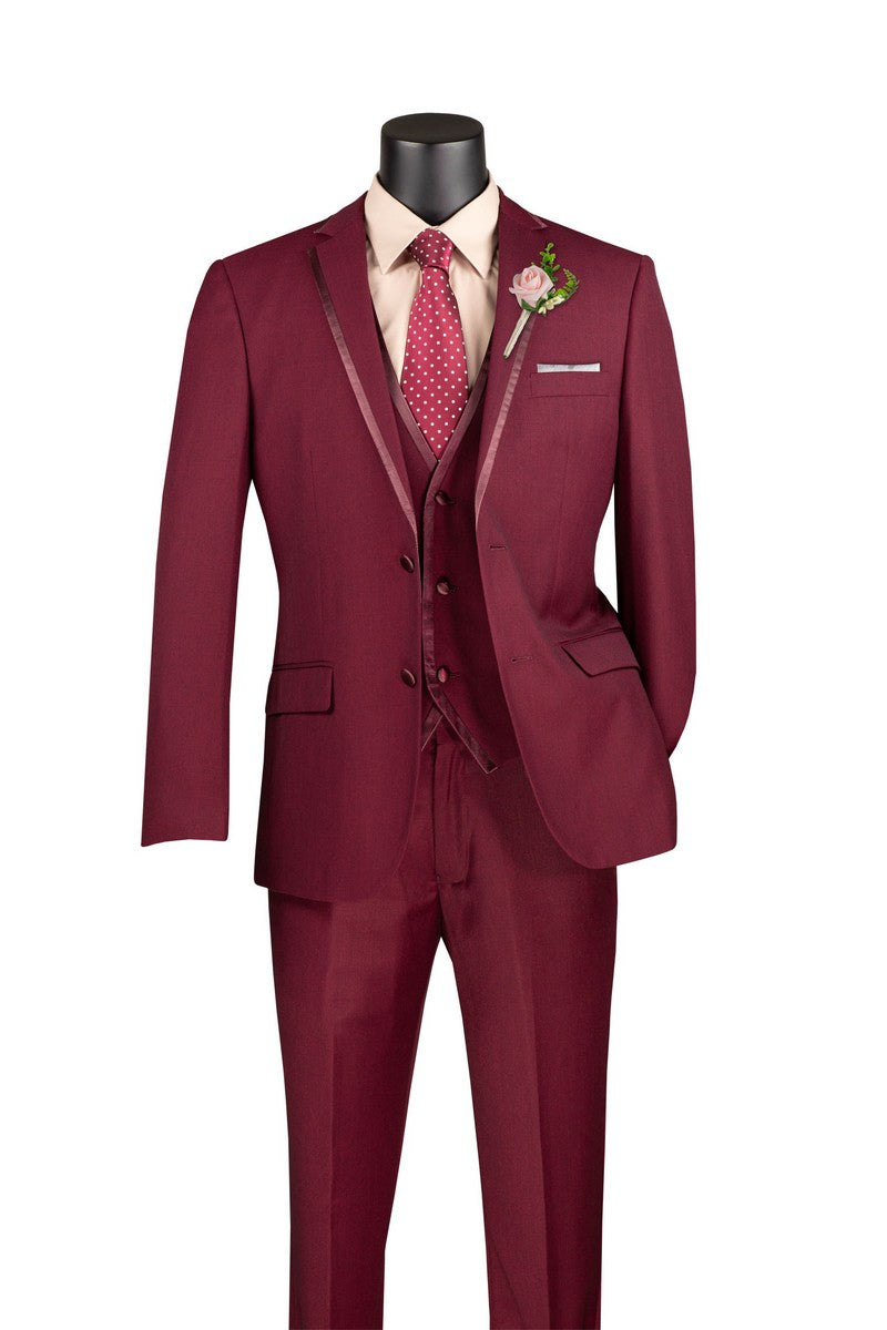 Vinci Philosophy Slim Fit 3-Piece Vested Suit