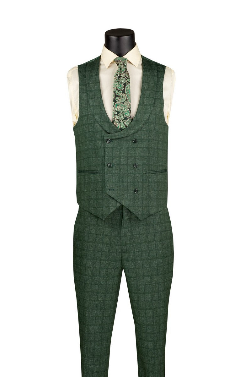 Vinci Philosophy Slim Fit 3-Piece Lapel Vest Suit