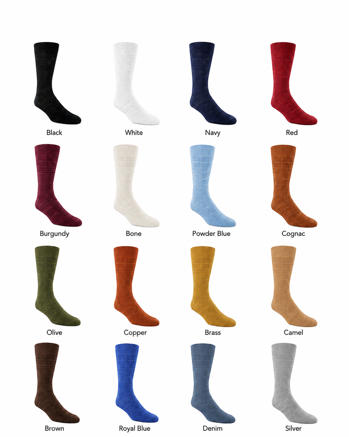 Stacy Adams Tonal Plaid Men's Crew Dress Sock