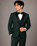 Statement Clothing Men's 3-Piece Tailored Fit Tuxedo Suit