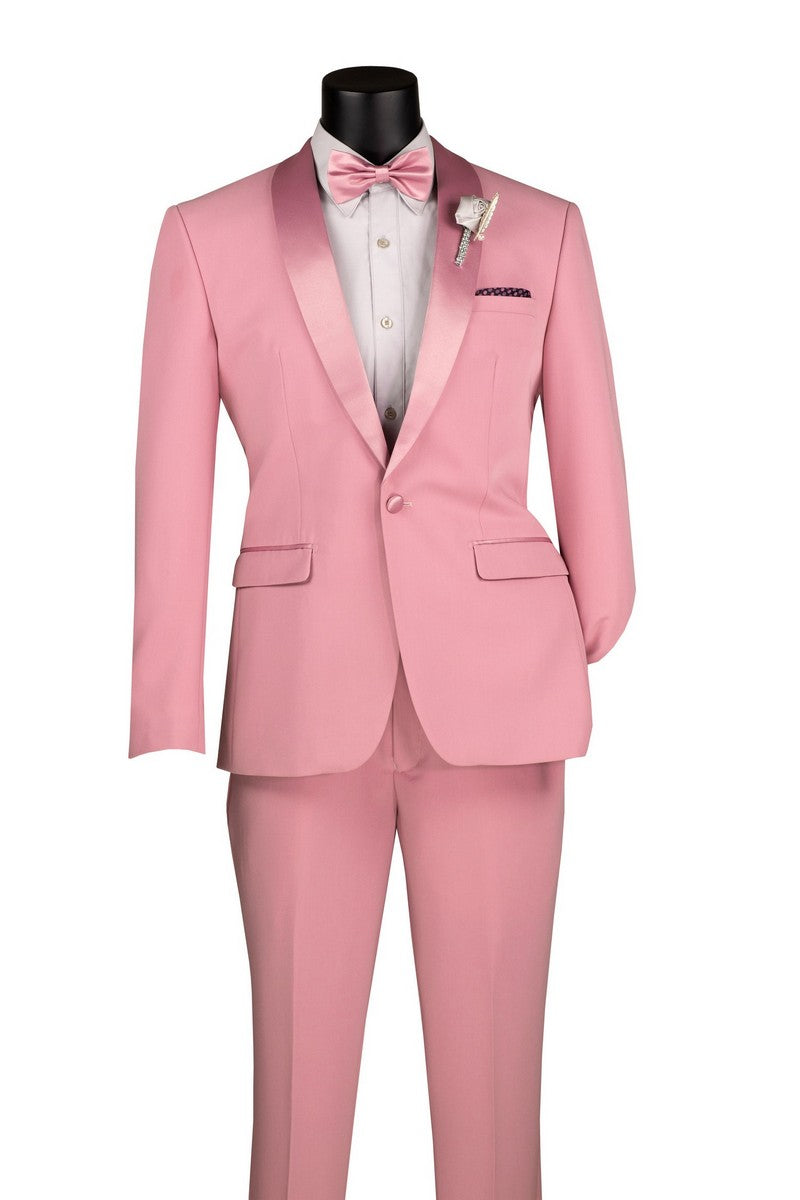 Vinci Philosophy Slim Fit 1-Button Tuxedo 2-Piece Suit