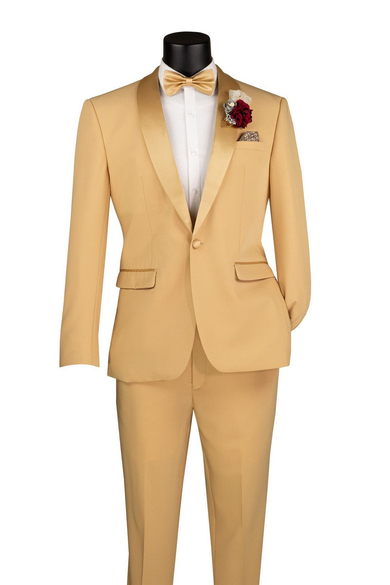 Vinci Philosophy Slim Fit 1-Button Tuxedo 2-Piece Suit