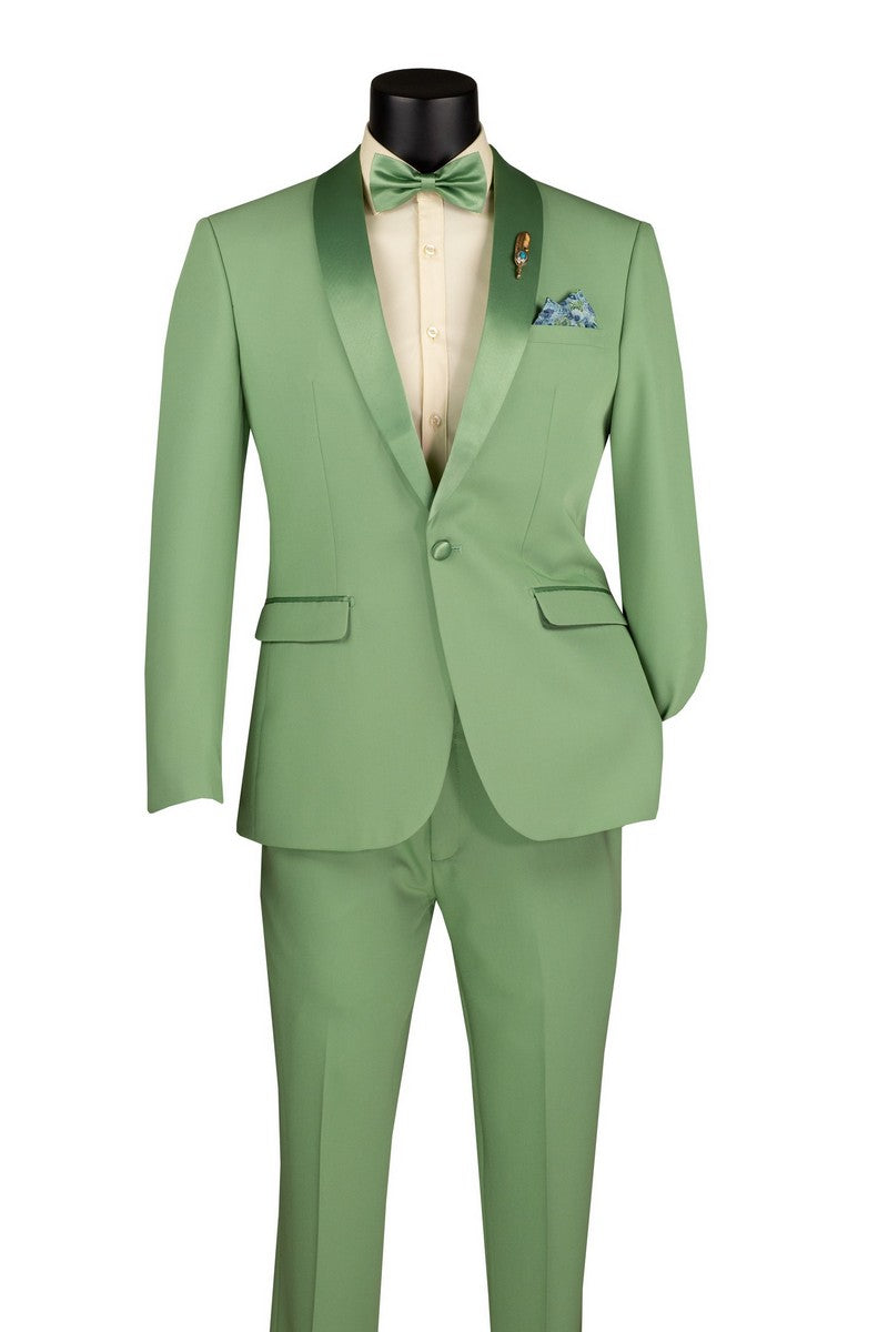 Vinci Philosophy Slim Fit 1-Button Tuxedo 2-Piece Suit