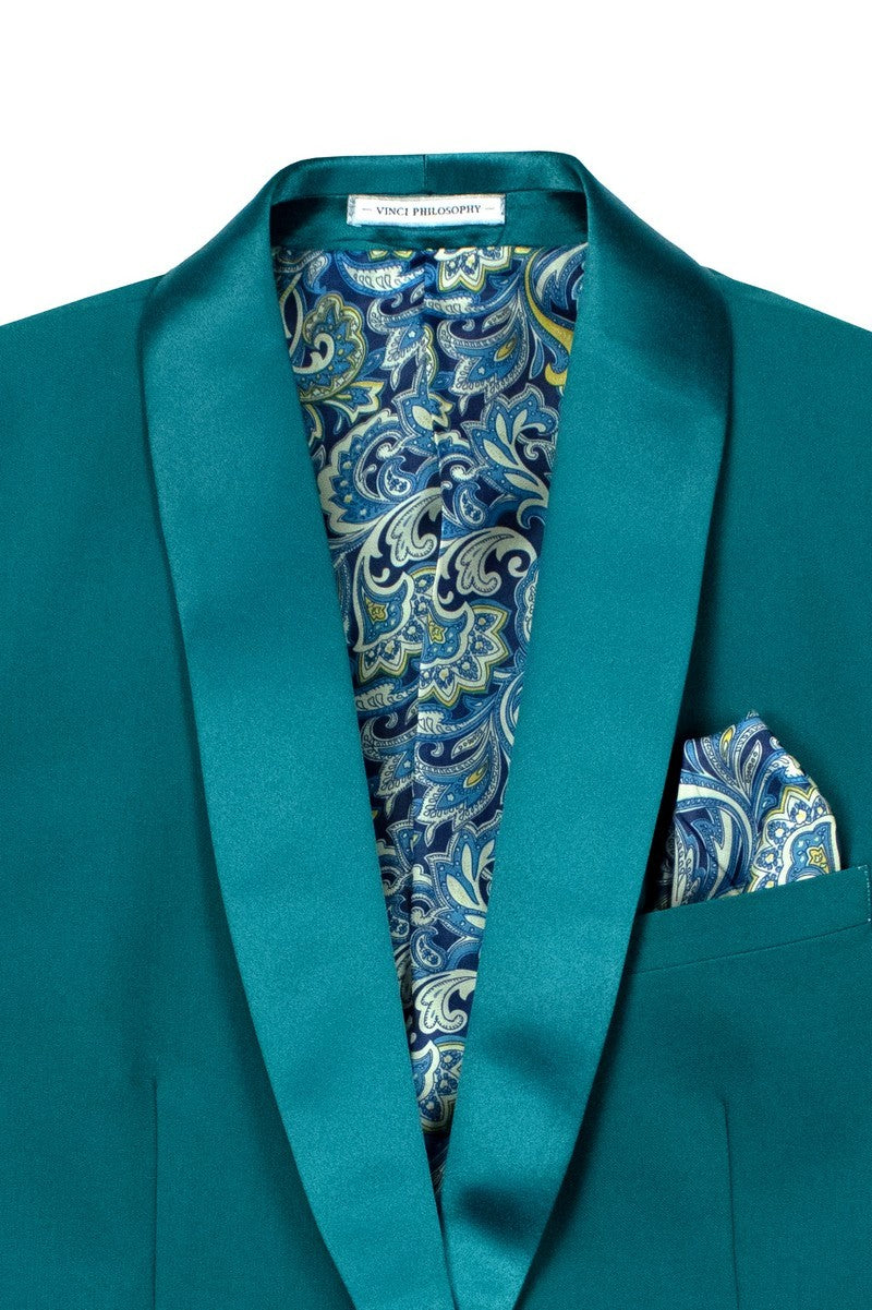 Vinci Philosophy Slim Fit 1-Button Tuxedo 2-Piece Suit