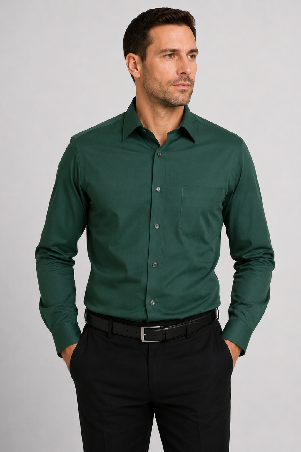 Marquis Solid Slim Fit Dress Shirts