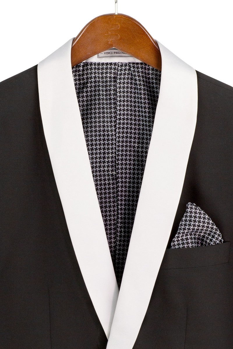 Vinci Philosophy Slim Fit 1-Button Tuxedo 2-Piece Suit