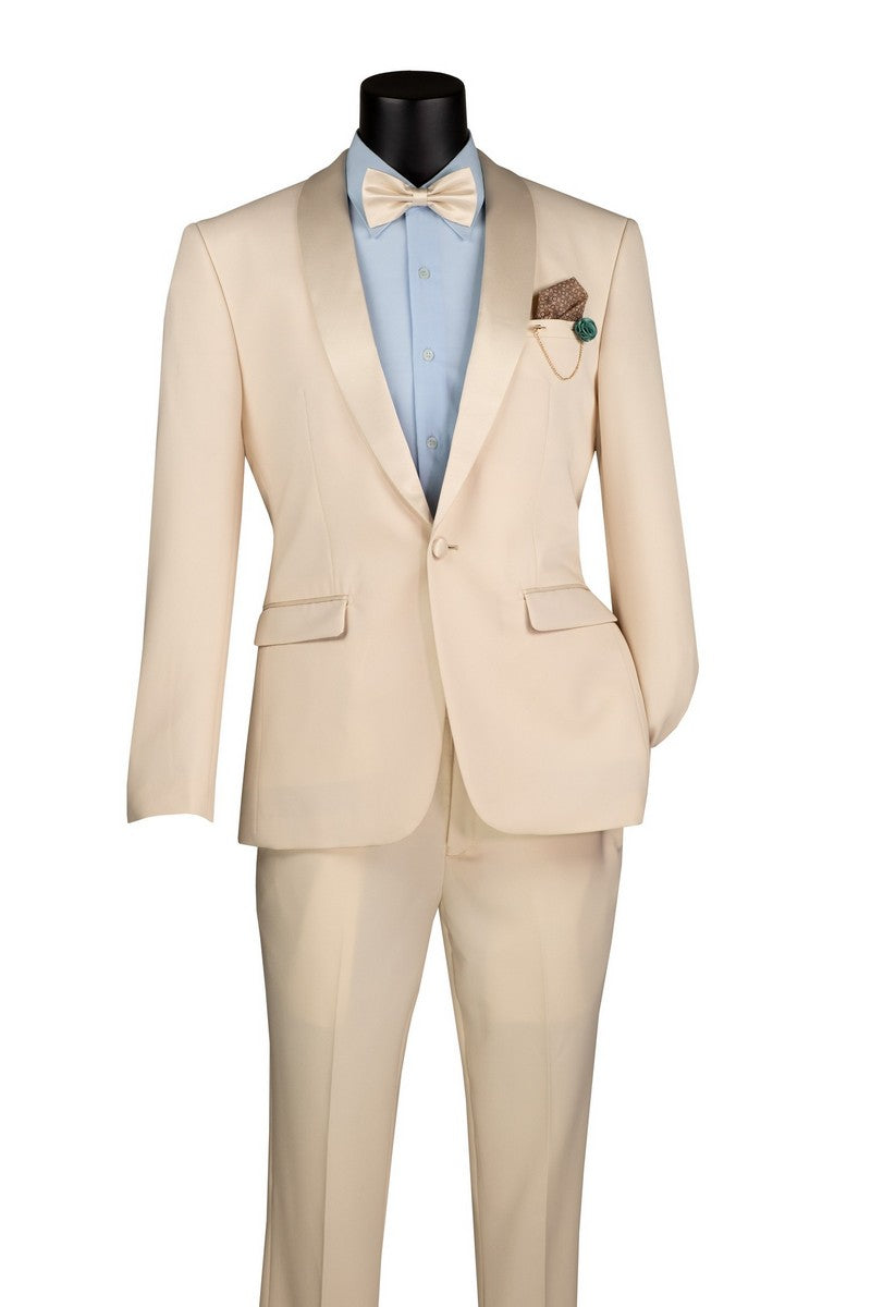 Vinci Philosophy Slim Fit 1-Button Tuxedo 2-Piece Suit