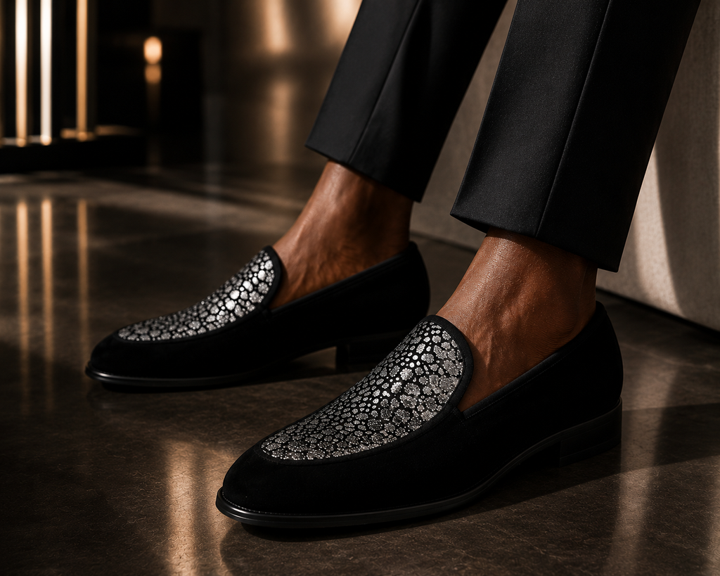 E.J. Samuels Black Leather Dress Shoe