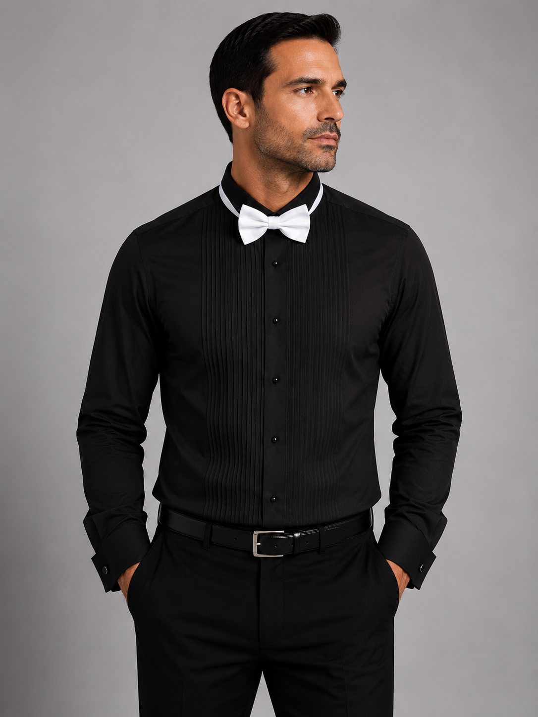 Marquis Tuxedo Shirts with Wing Tip & Stud Buttons Extended-Fit (3XL, 4XL)