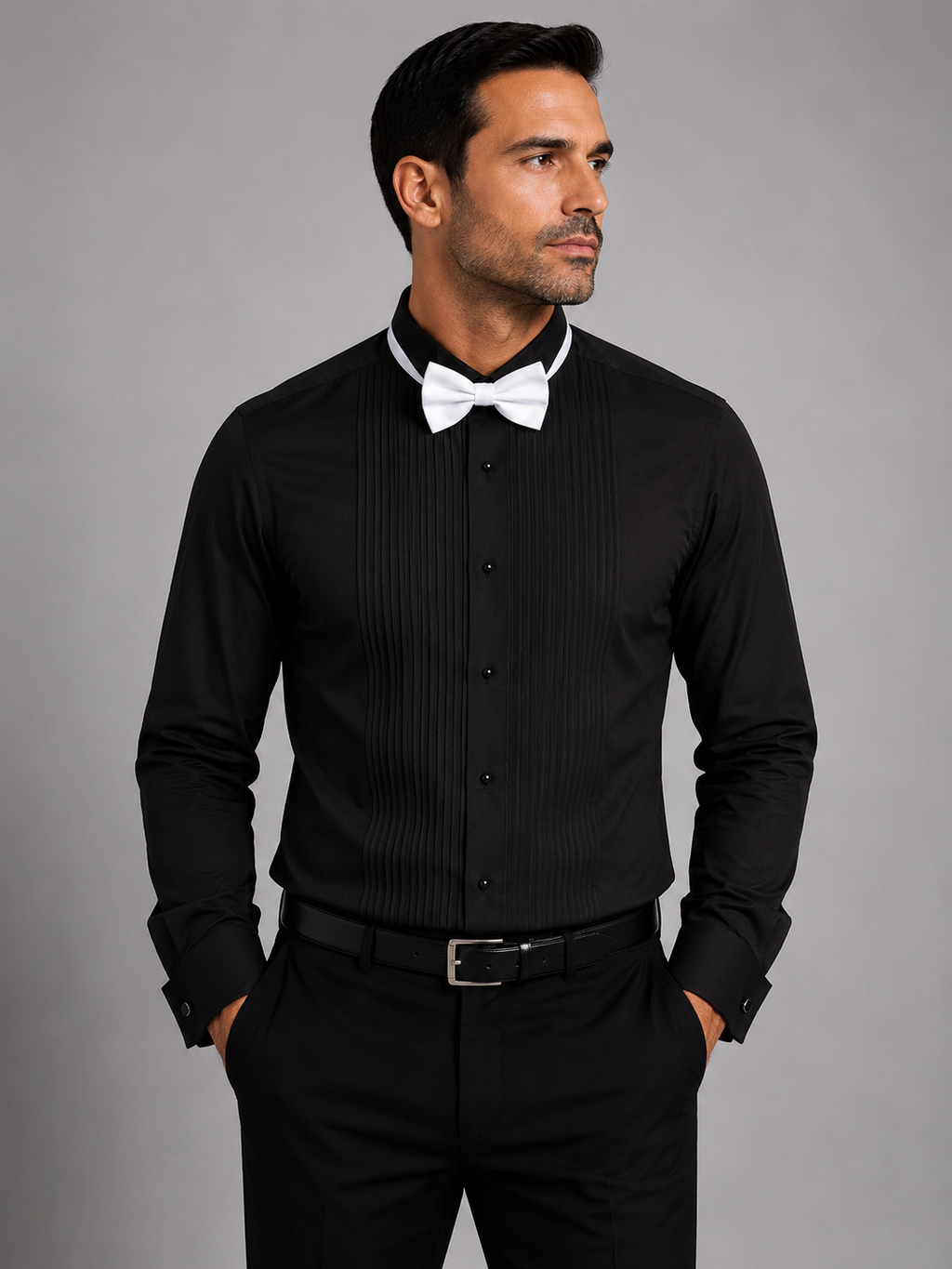 Marquis Tuxedo Shirts With Wing Tip & Stud Buttons Regular-Fit