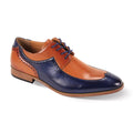 Antonio Cerrelli WingTip Lace Dress Shoes Navy & Tan