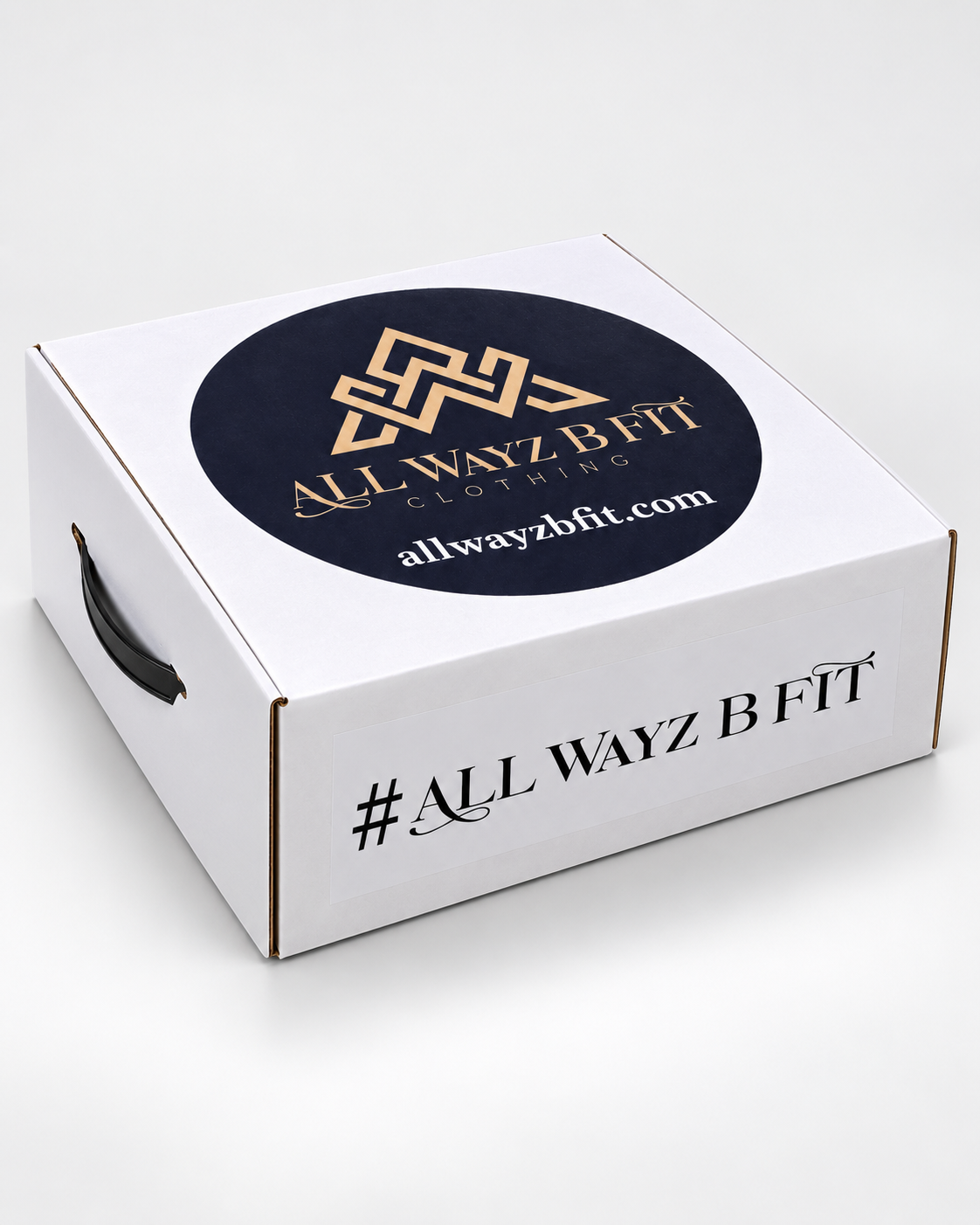 ALL Wayz B FIT Premium Hat Box - top view with logo sticker