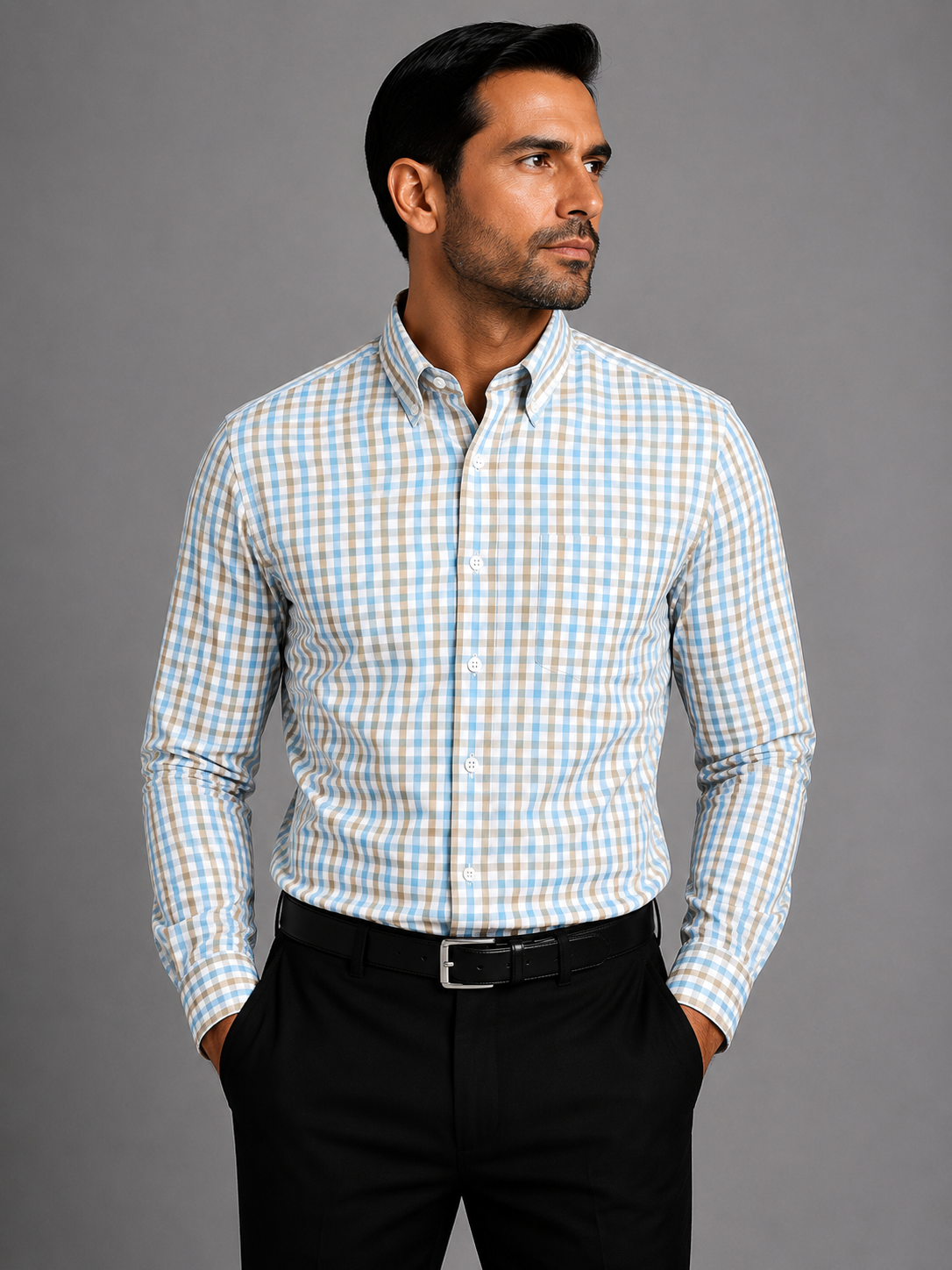 Marquis Tattersall Slim Fit Shirt