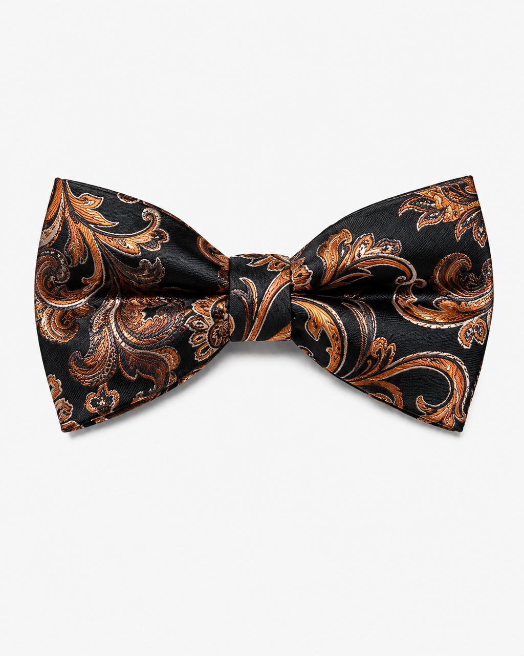 Stacy Adams Bow Tie & Hanky Set – Black Orange Multi