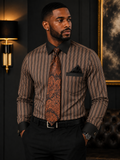 Daniel Ellissa Men's Long Sleeve Dress Shirt with Matching Tie & Cufflinks