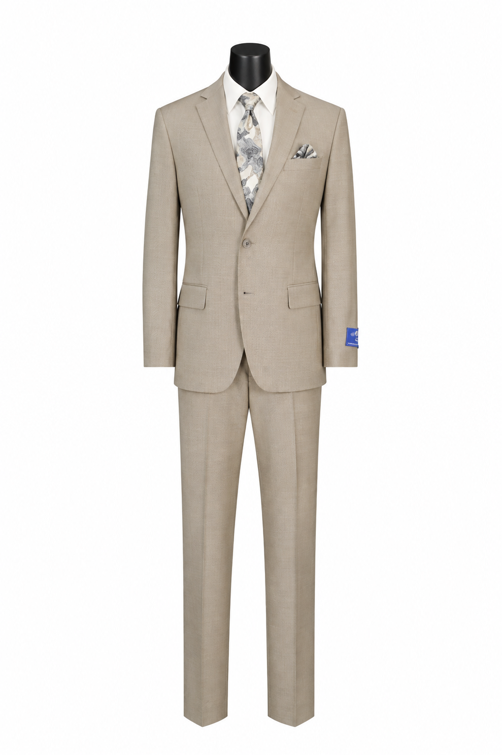 Felipe Men's Slim Fit 2-Button Suit with Flat Front Pants