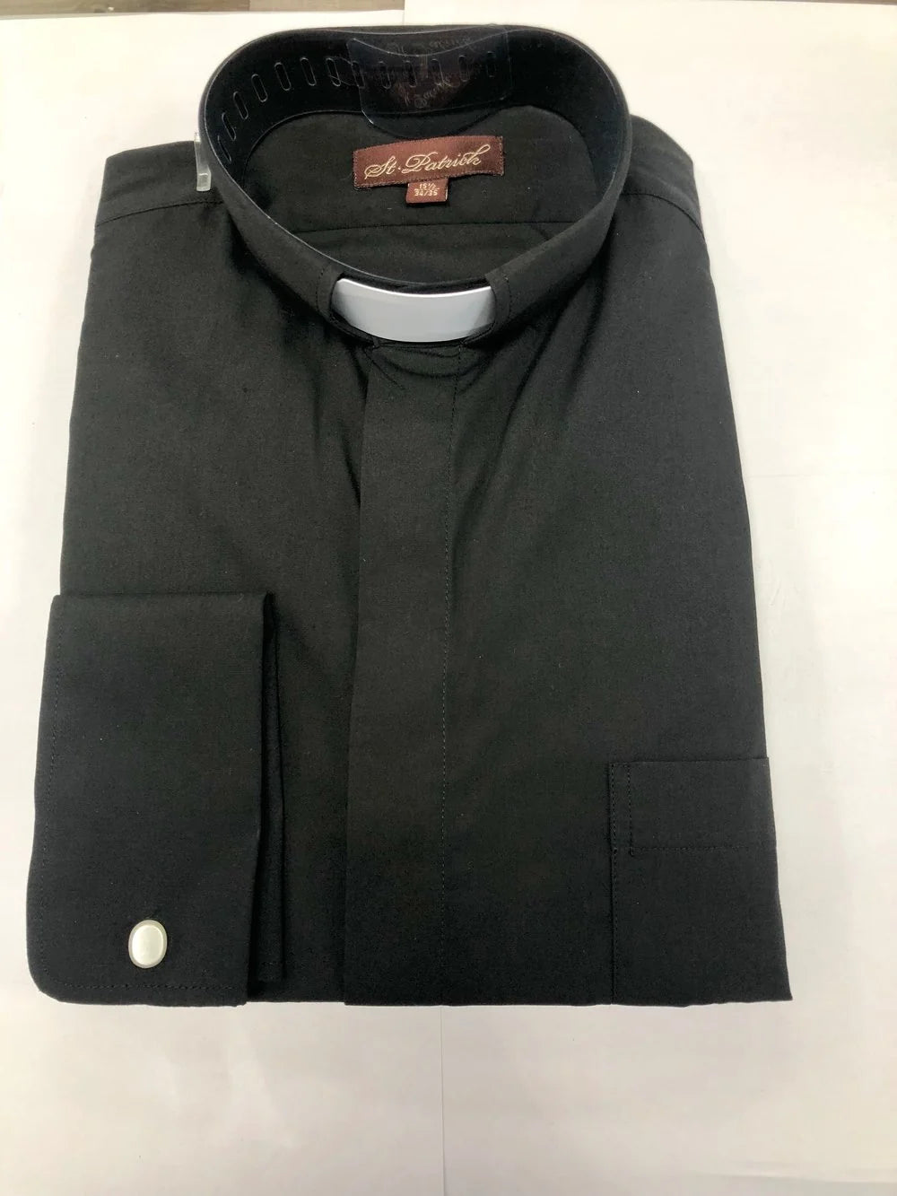 St. Patrick Long Sleeve Clergy Dress Shirts with French Cuffs