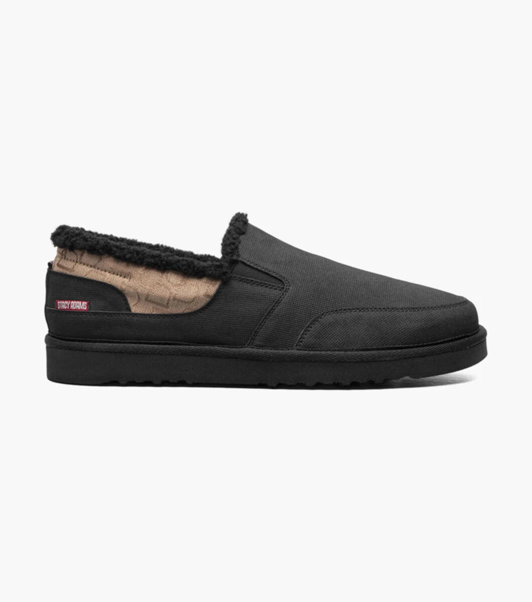 Stacy Adams Men's Coze Double Gore Slip-On Slipper Black