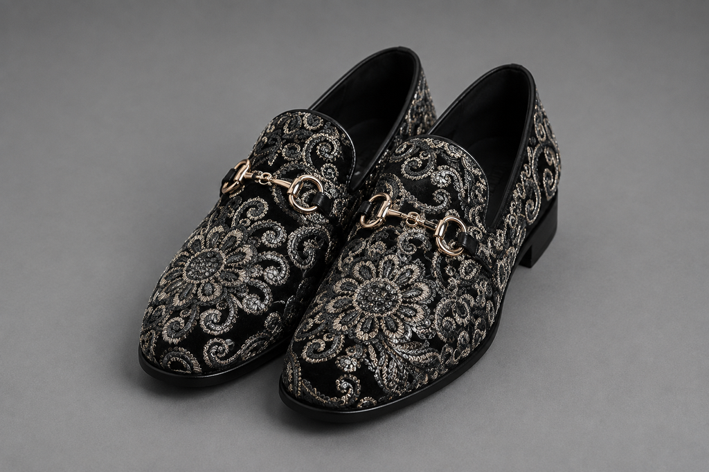 Amali Fabian Navy Woven Dress Shoe