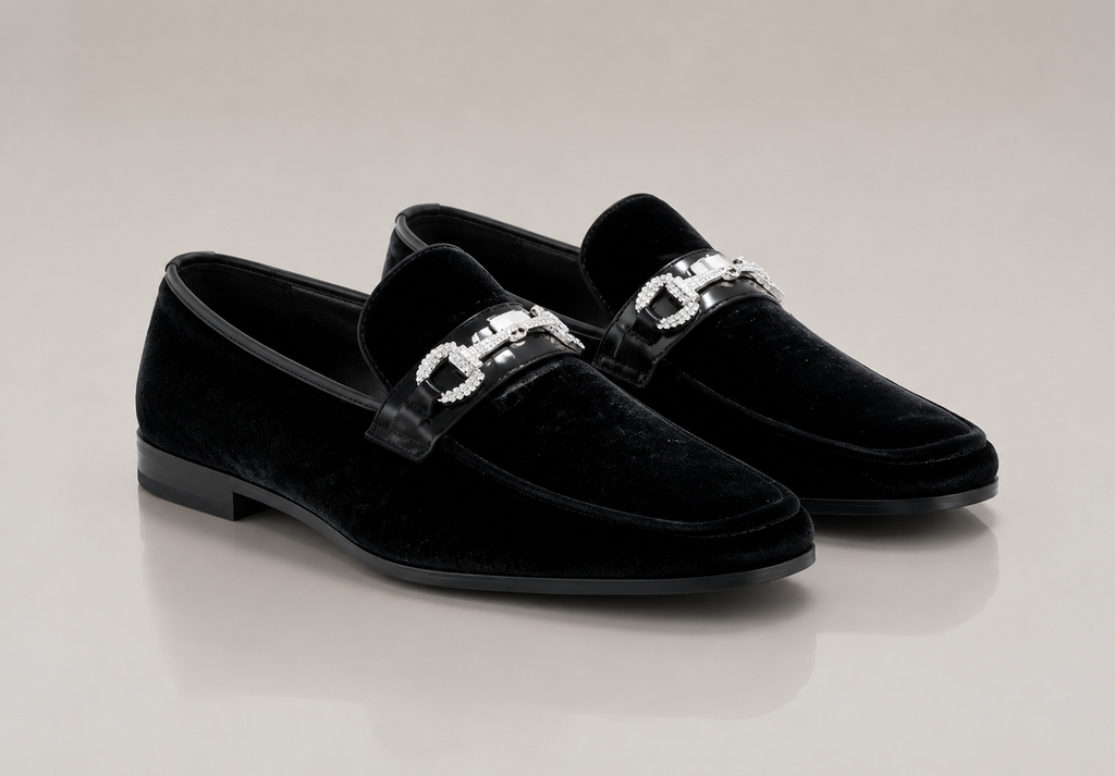 Amali Bling Black Embellished Dress Shoe