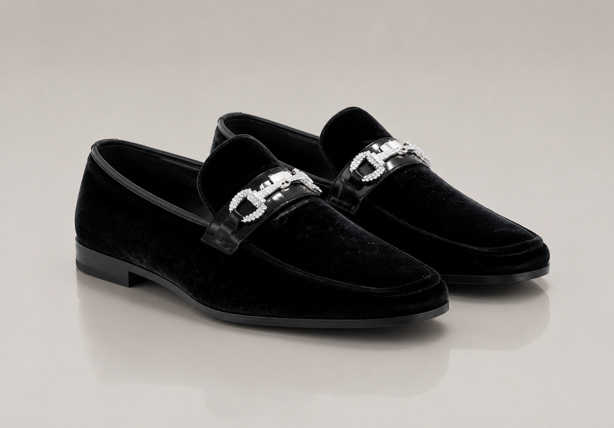 Amali Bling Black Embellished Dress Shoe