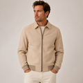 Jakewood Men's Lamb Knox Leather Bomber Jacket