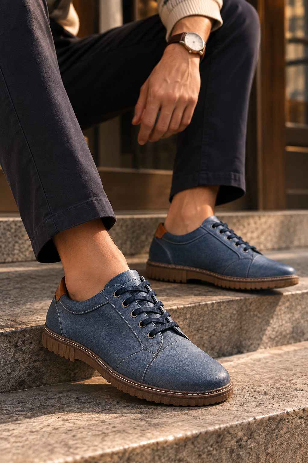 Scans LTD Navy Casual Shoe