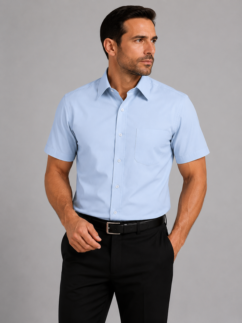 Marquis Short Sleeve Dress Shirts Plus Size