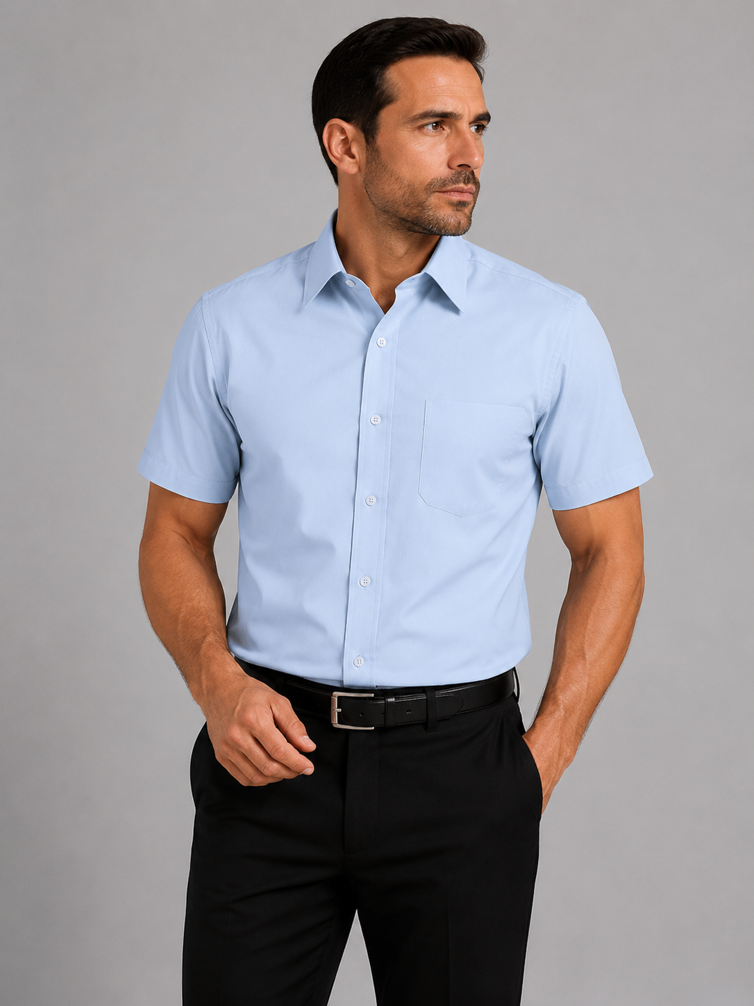 Marquis Short Sleeve Dress Shirts Plus Size
