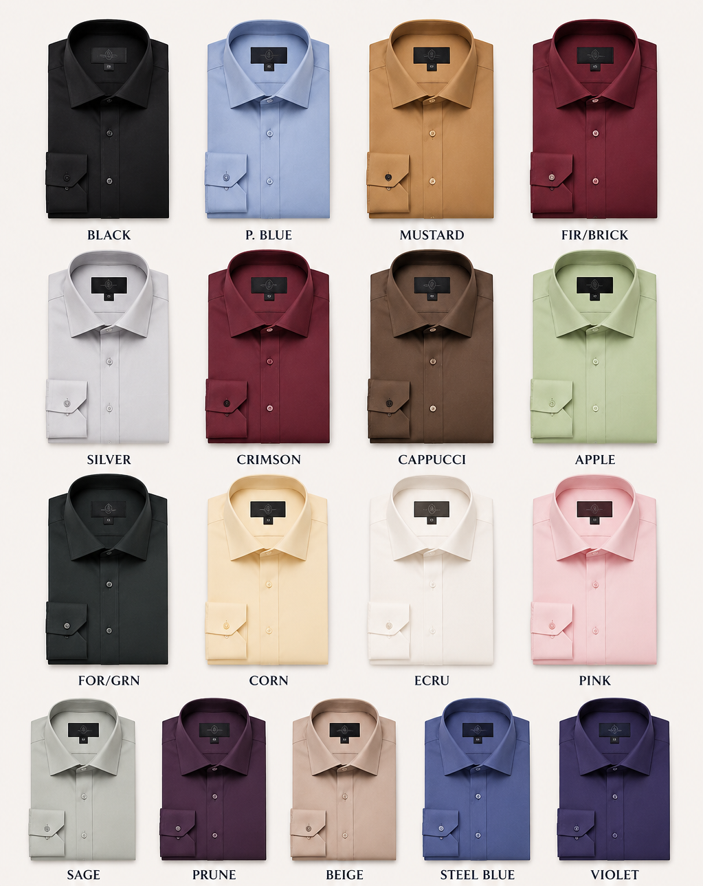 Avanti Uomo Men's Wrinkle-Free CVC French Cuff Dress Shirt