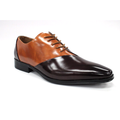 Antonio Cerrelli Burgundy/Tan Leather Lace Dress Shoes