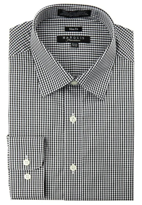 Marquis Checkered Slim Fit Dress Shirt