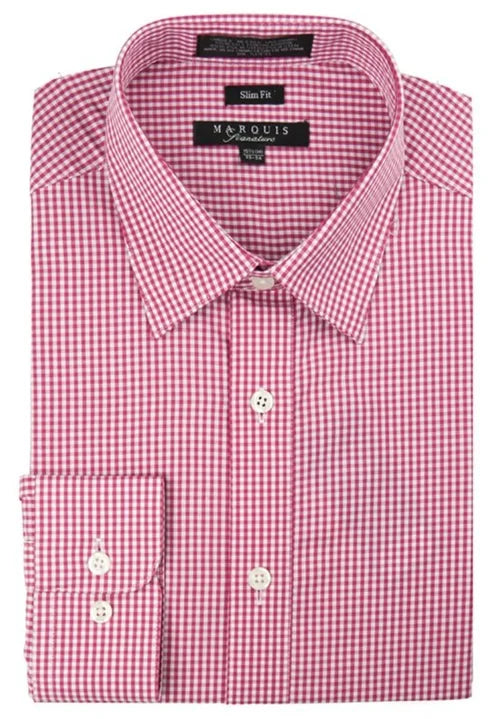 Marquis Checkered Slim Fit Dress Shirt