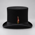 Bruno Capelo Mad Hatter black 7-inch wool top hat