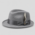 Bruno Capelo Giovani Collection Graphite Grey Australian wool fedora