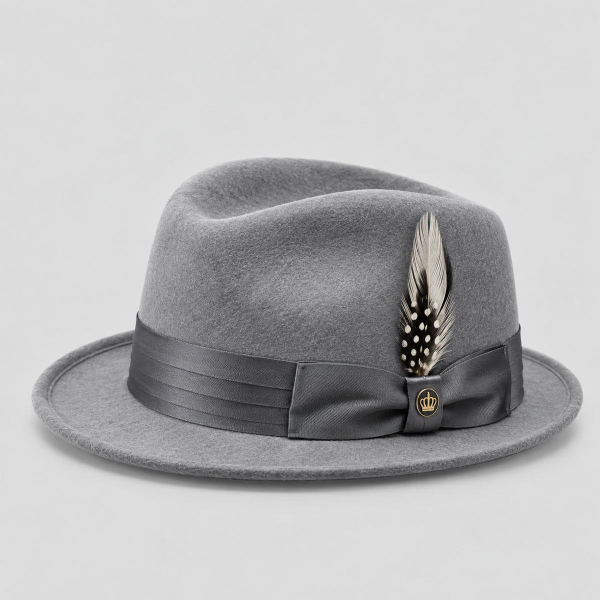 Bruno Capelo Giovani Collection Graphite Grey Australian wool fedora