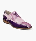 Plaza Modified Cap Toe Oxford in Purple Multi