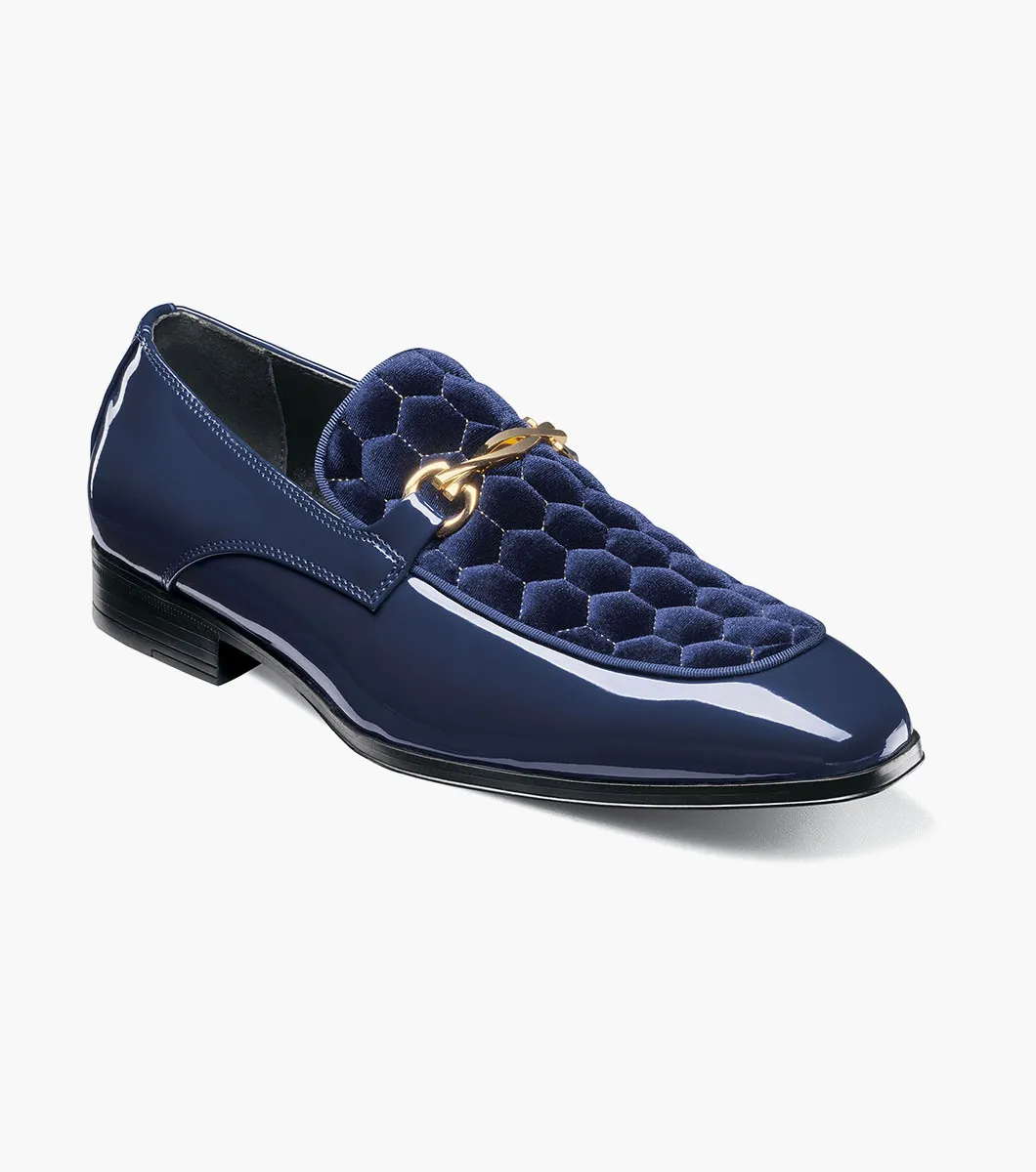 Sprague Moc Toe Bit Slip On in Navy