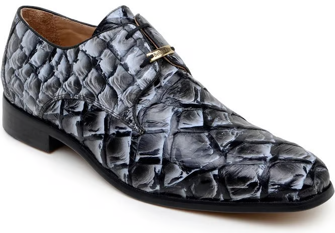 Belvedere Renzo Pirarucu Derby in Ivory and Black