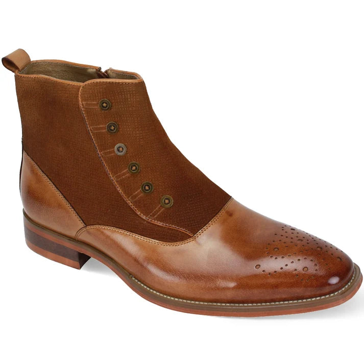 Giovanni Kendrick Plain Toe Splat Boot Tan