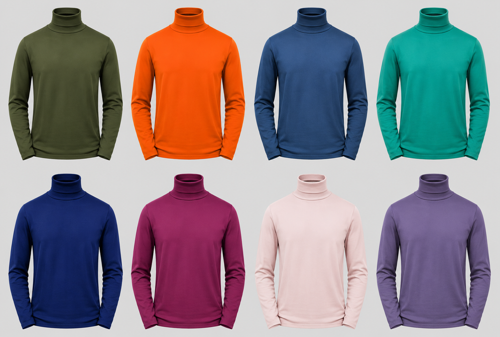 EJ Samuel - Kent Park Men's Mock Neck Long Sleeve Sweater