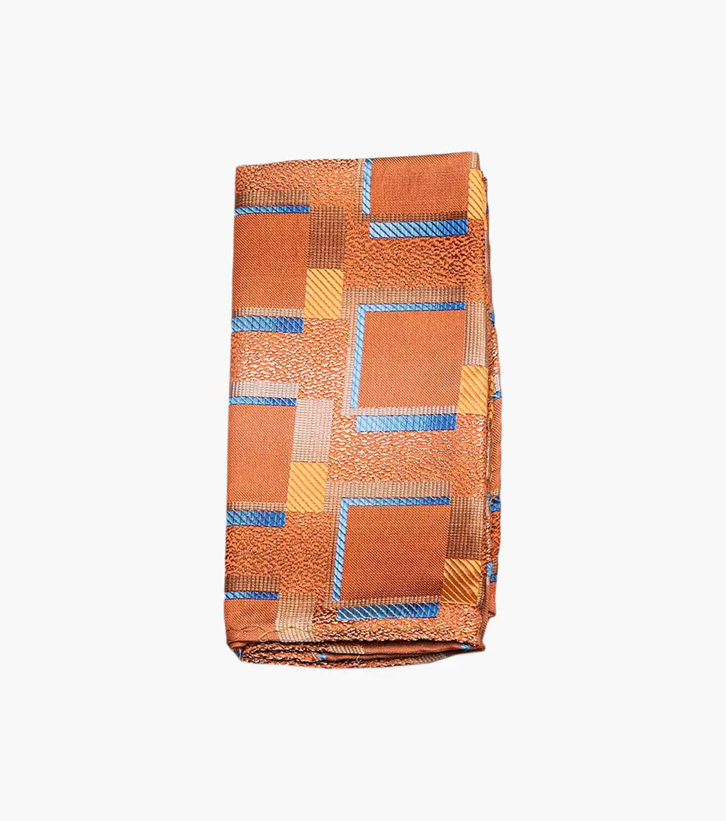 Stacy Adams Lorenzo Tie & Hanky Set - Orange