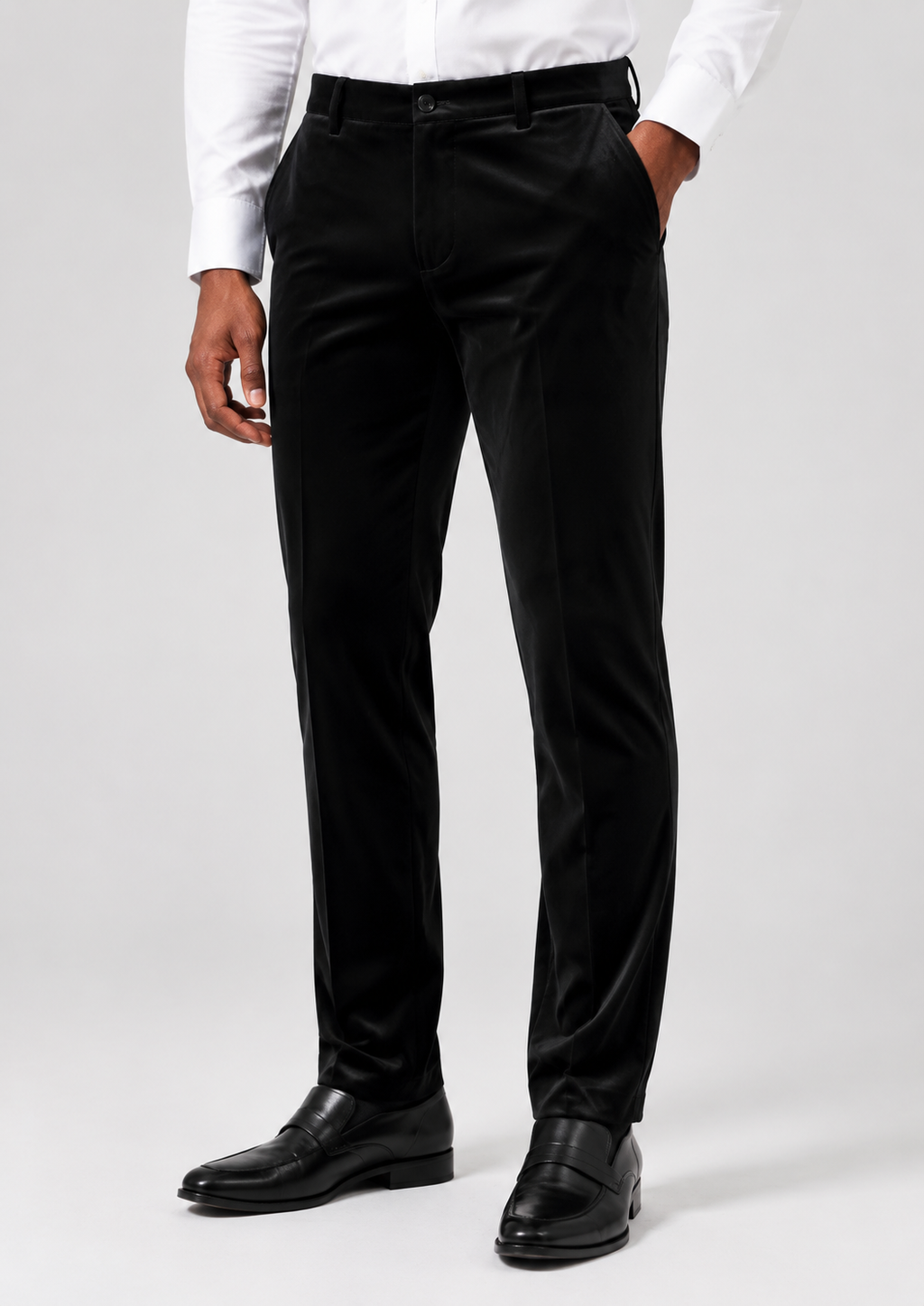 EJ Samuel - Kent Park Men's Black Tailored Fit Dress Pants