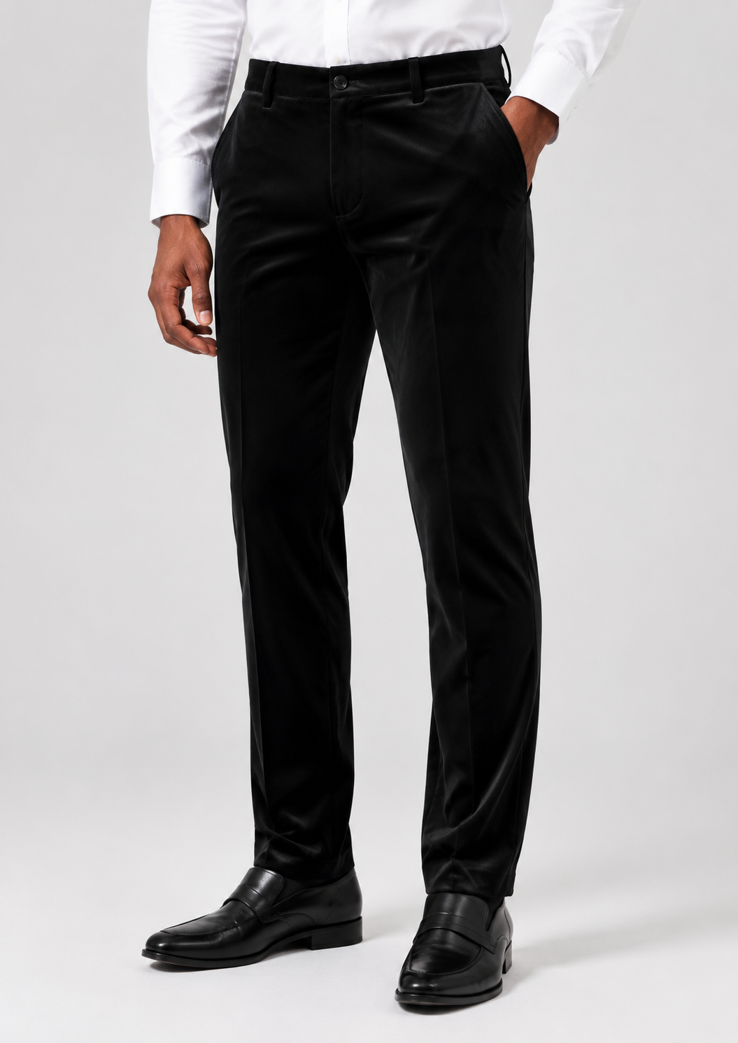 EJ Samuel - Kent Park Men's Black Tailored Fit Dress Pants
