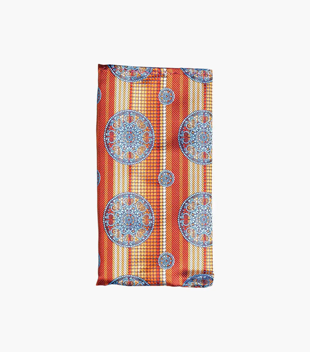 Stacy Adams Otis Bow Tie & Hanky Set - Red Multi