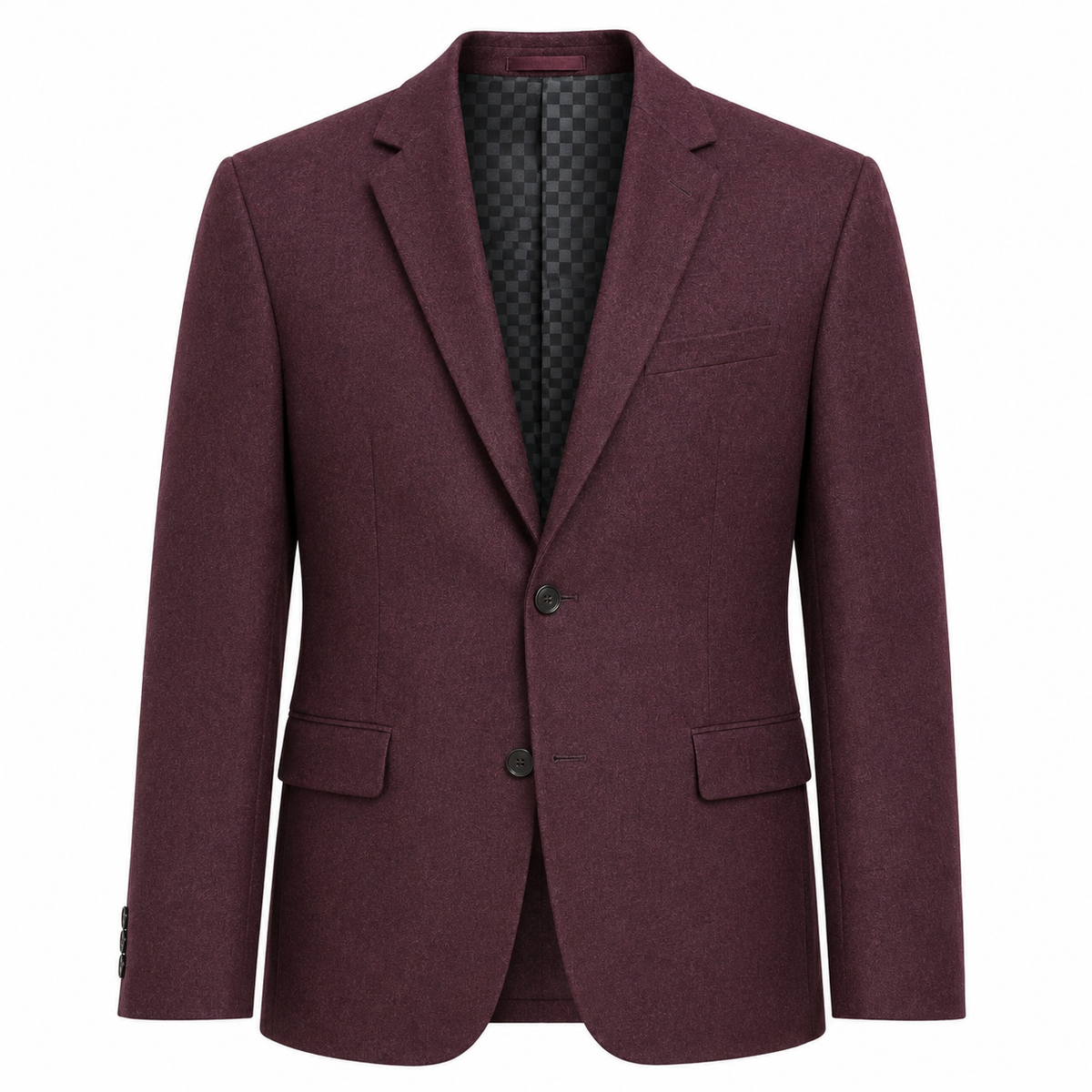 Douglas & Grahame Men's Solid Wool Blazer - Red